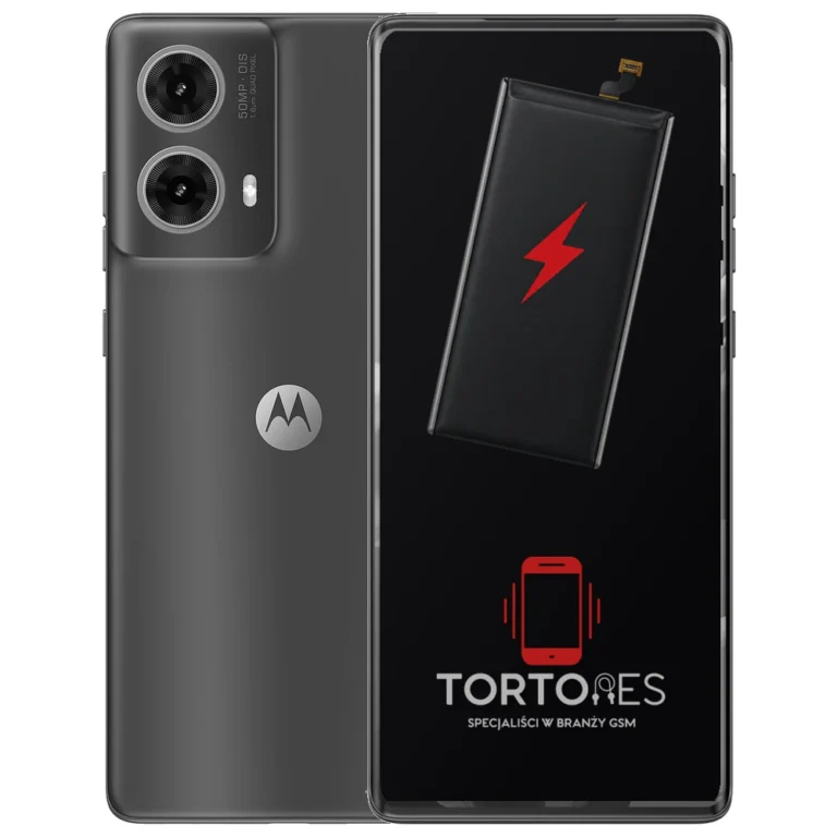 Motorola Moto G85 5G z ilustracją baterii - wymiana baterii