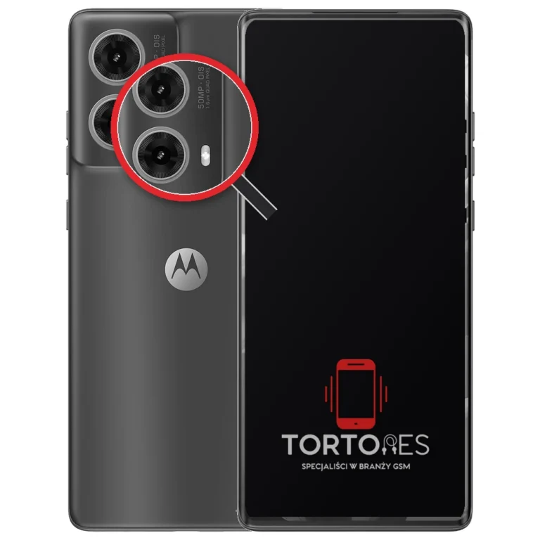 Motorola Moto G85 5G z lupą na tylnych aparatach - wymiana tylnej kamery