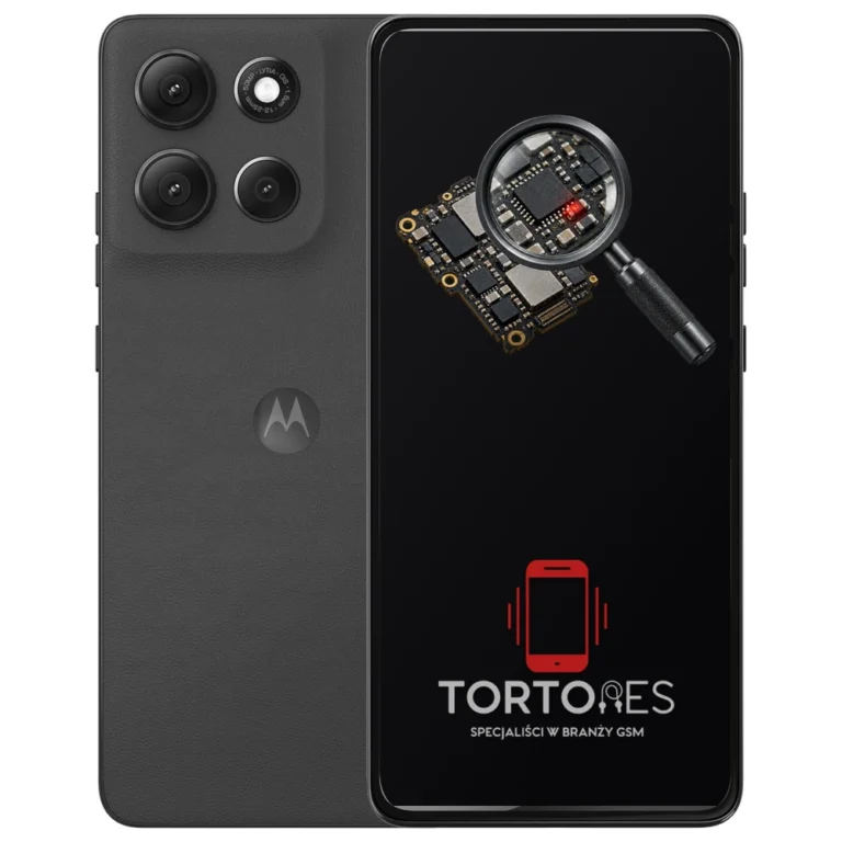 Motorola Moto G86 5G z symbolem diagnostyki - diagnoza telefonu