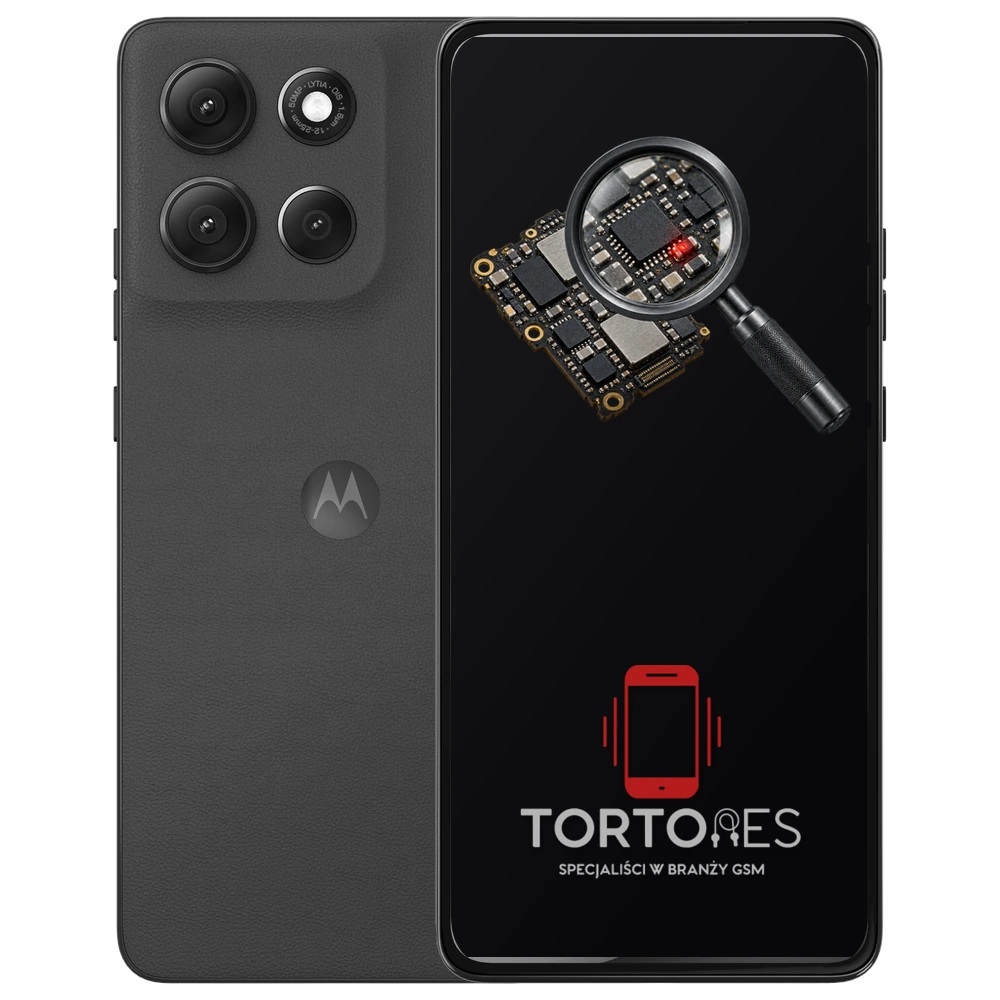 Motorola Moto G86 5G z symbolem diagnostyki - diagnoza telefonu