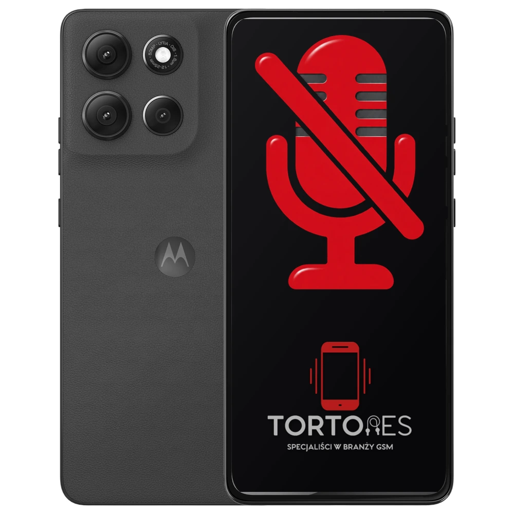 Motorola Moto G86 5G z symbolem mikrofonu - naprawa mikrofonu