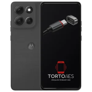 Motorola Moto G86 5G z ilustracją złącza ładowania - naprawa złącza ładowania