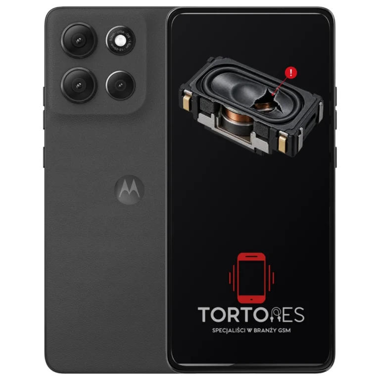 Motorola Moto G86 5G z symbolem głośnika multimedialnego - wymiana głośnika multimedialnego