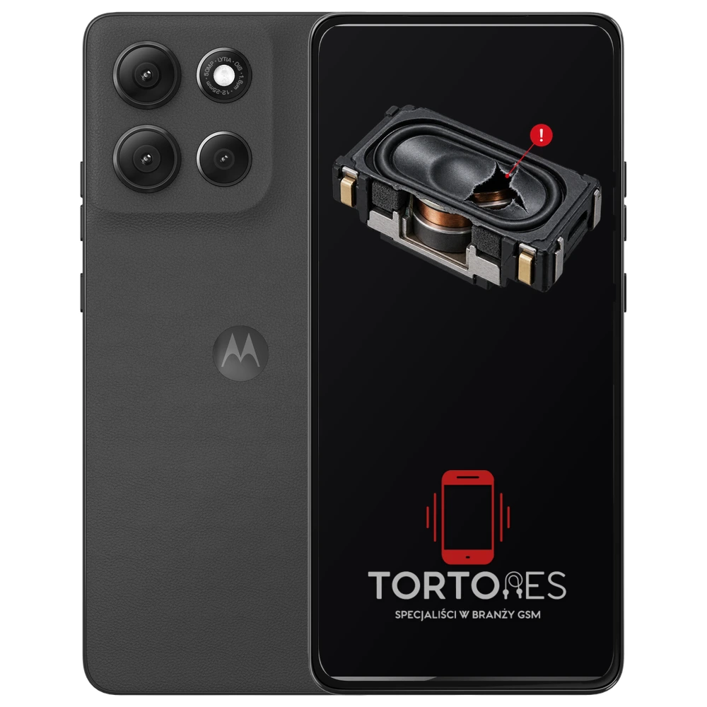 Motorola Moto G86 5G z symbolem głośnika multimedialnego - wymiana głośnika multimedialnego