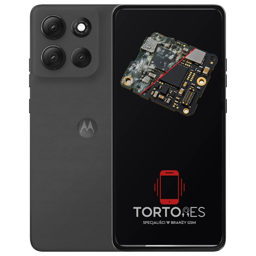 Motorola Moto G86 Power 5G z ilustracją zalania - czyszczenie po zalaniu