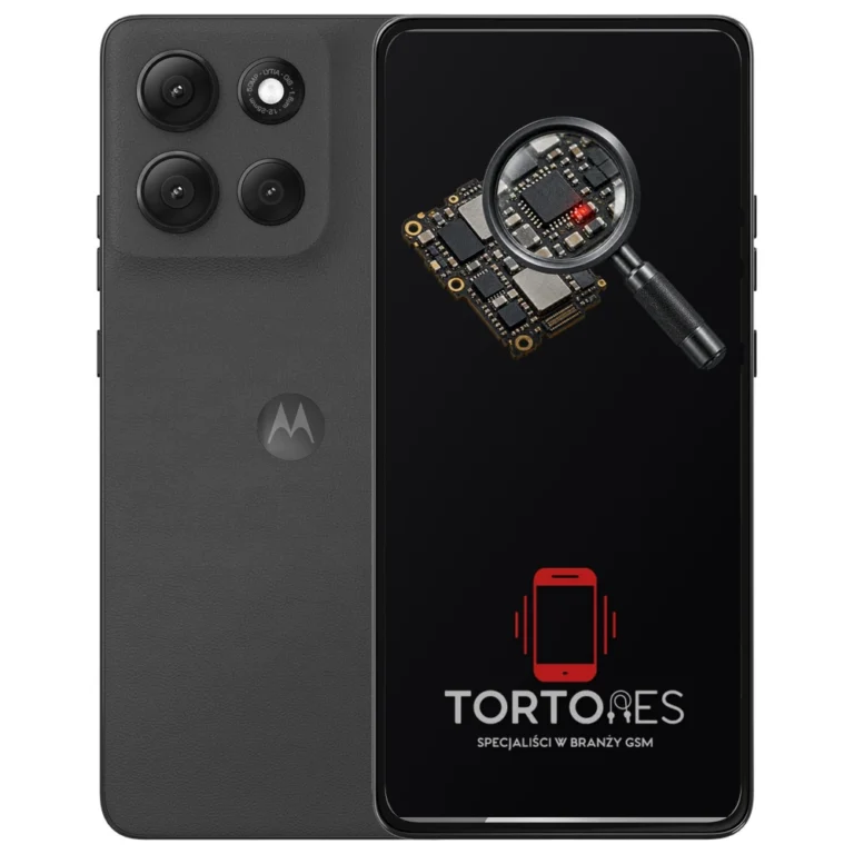 Motorola Moto G86 Power 5G z symbolem diagnostyki - diagnoza telefonu