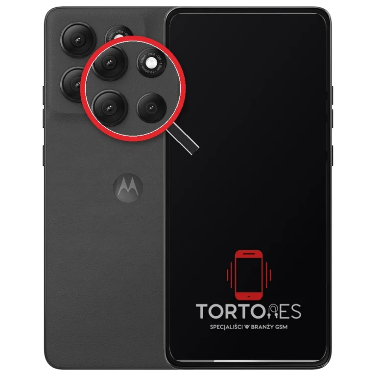 Motorola Moto G86 Power 5G z lupą na tylnych aparatach - wymiana tylnej kamery