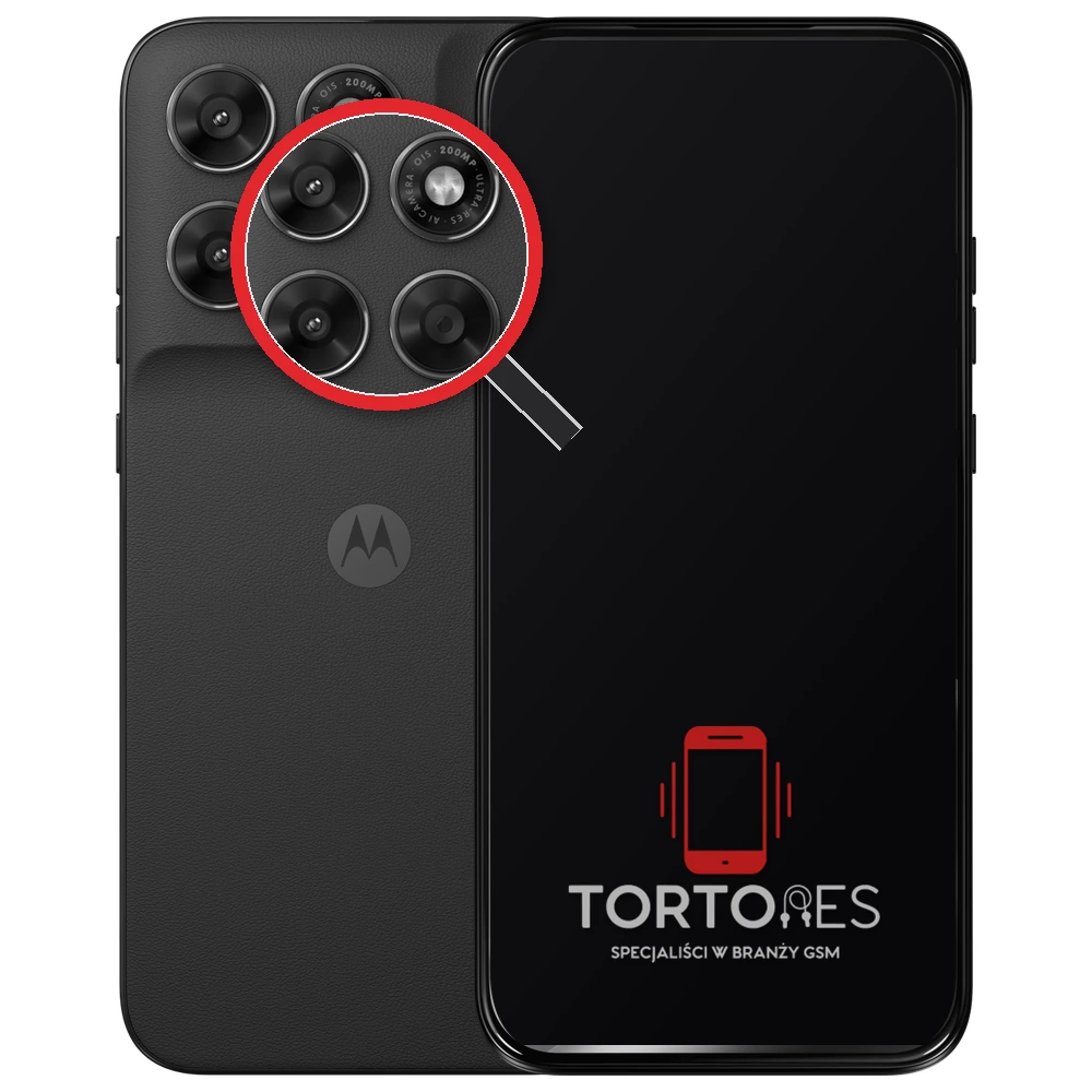 Motorola Moto G87 5G z lupą na tylnych aparatach - wymiana tylnej kamery