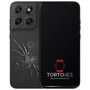 Motorola Moto G87 5G z ilustracją pękniętej tylnej klapki - wymiana zbitej klapki