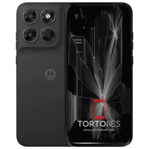 Motorola Moto G87 5G z ilustracją pękniętego wyświetlacza - wymiana zbitego wyświetlacza