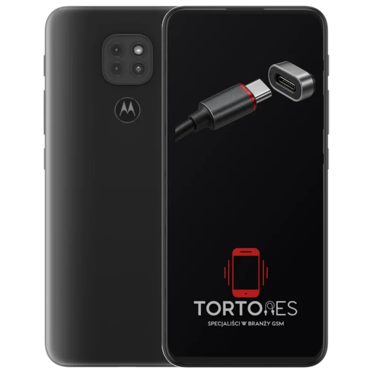Motorola Moto G9 Play z ilustracją złącza ładowania - naprawa złącza ładowania