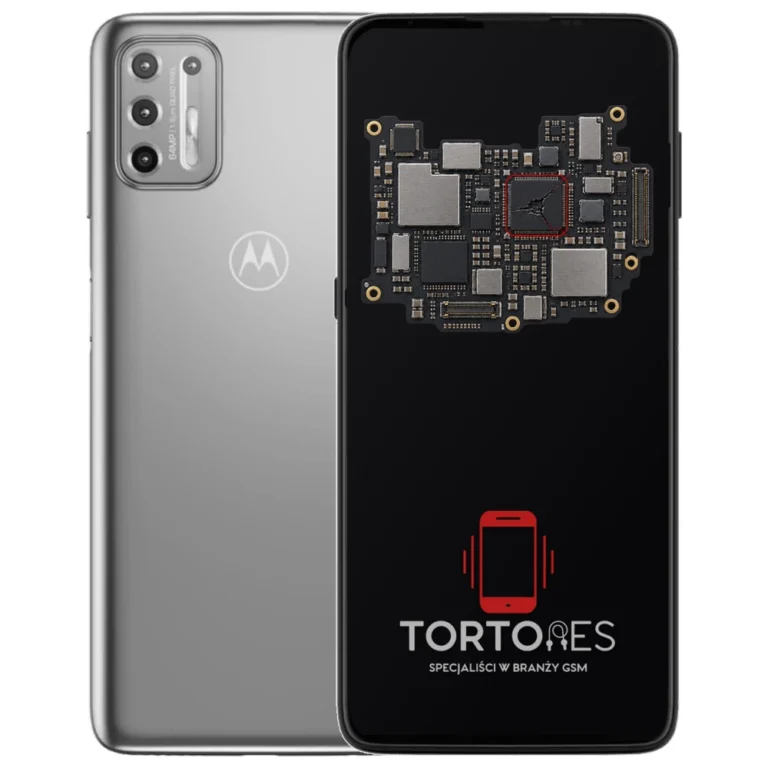 Motorola Moto G9 Plus z ilustracją płyty głównej - naprawa płyty głównej