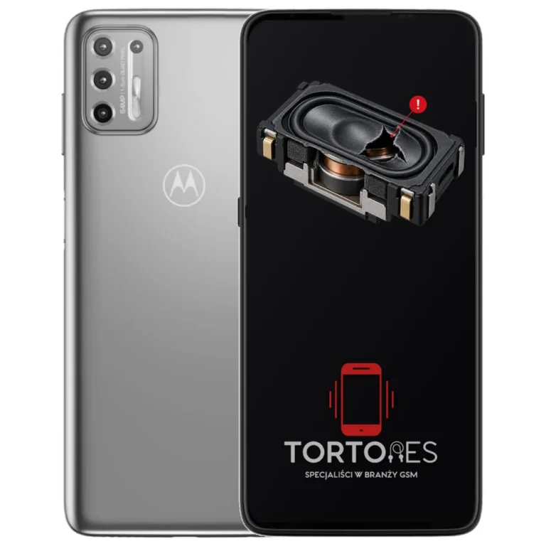 Motorola Moto G9 Plus z symbolem głośnika multimedialnego - wymiana głośnika multimedialnego