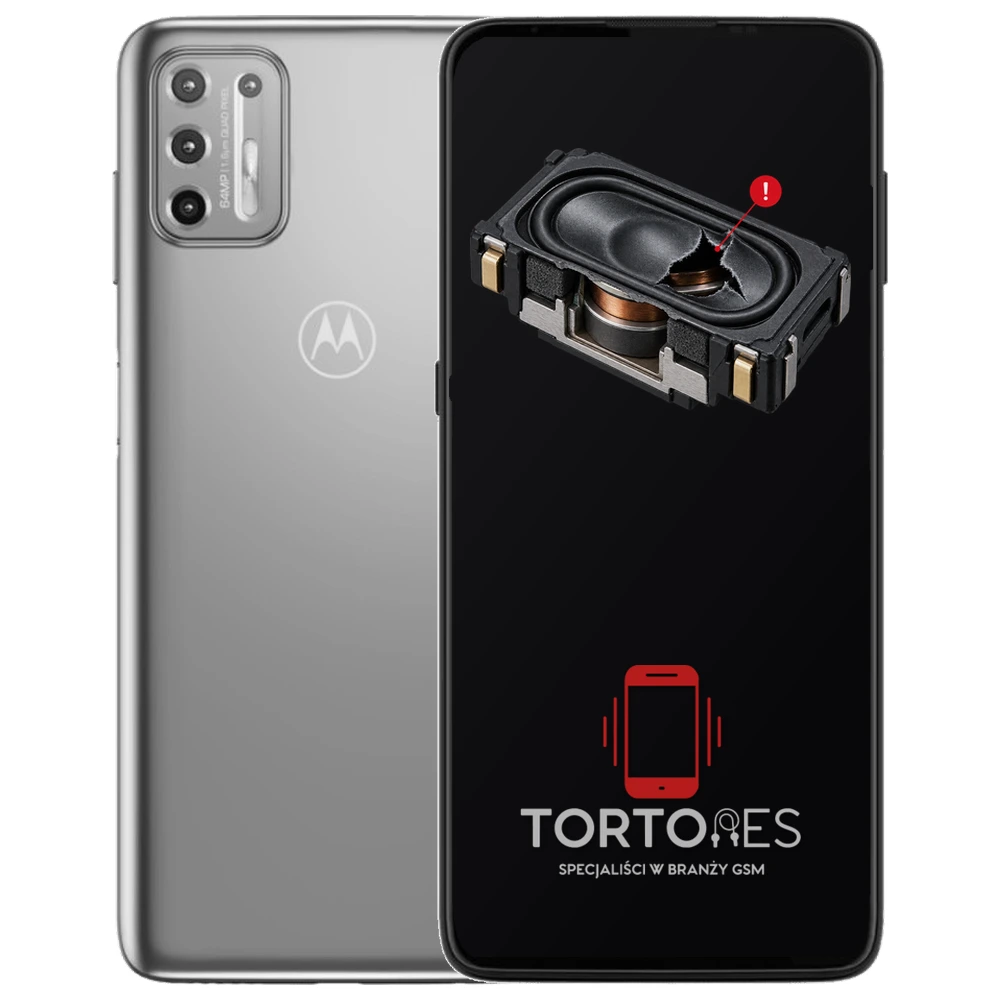 Motorola Moto G9 Plus z symbolem głośnika multimedialnego - wymiana głośnika multimedialnego