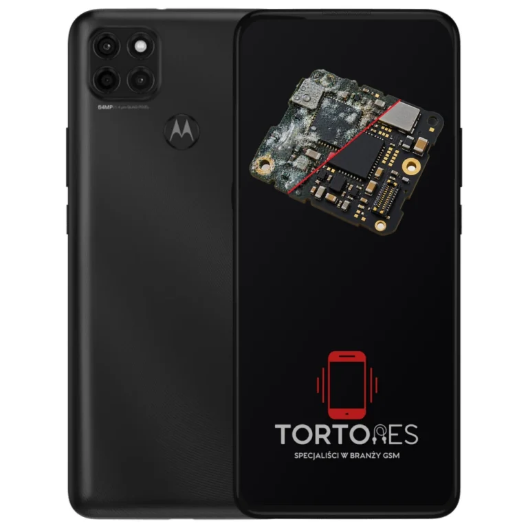 Motorola Moto G9 Power z ilustracją zalania - czyszczenie po zalaniu