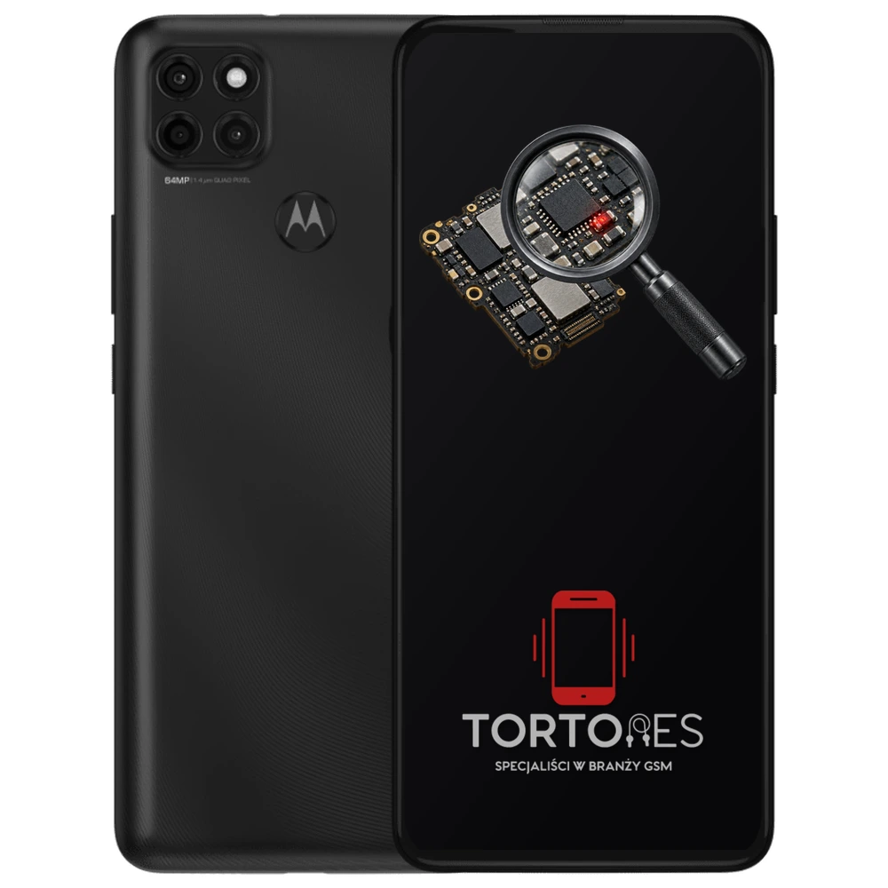 Motorola Moto G9 Power z symbolem diagnostyki - diagnoza telefonu