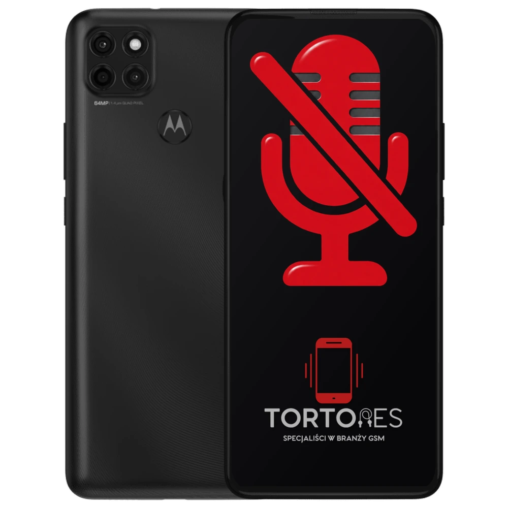 Motorola Moto G9 Power z symbolem mikrofonu - naprawa mikrofonu