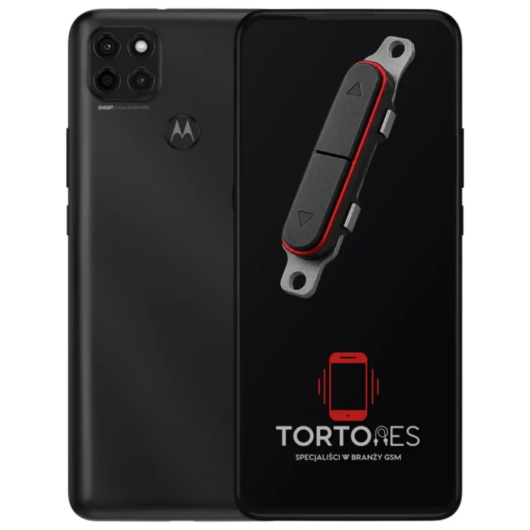 Motorola Moto G9 Power z symbolem przycisków - naprawa przycisków włączania i głośności