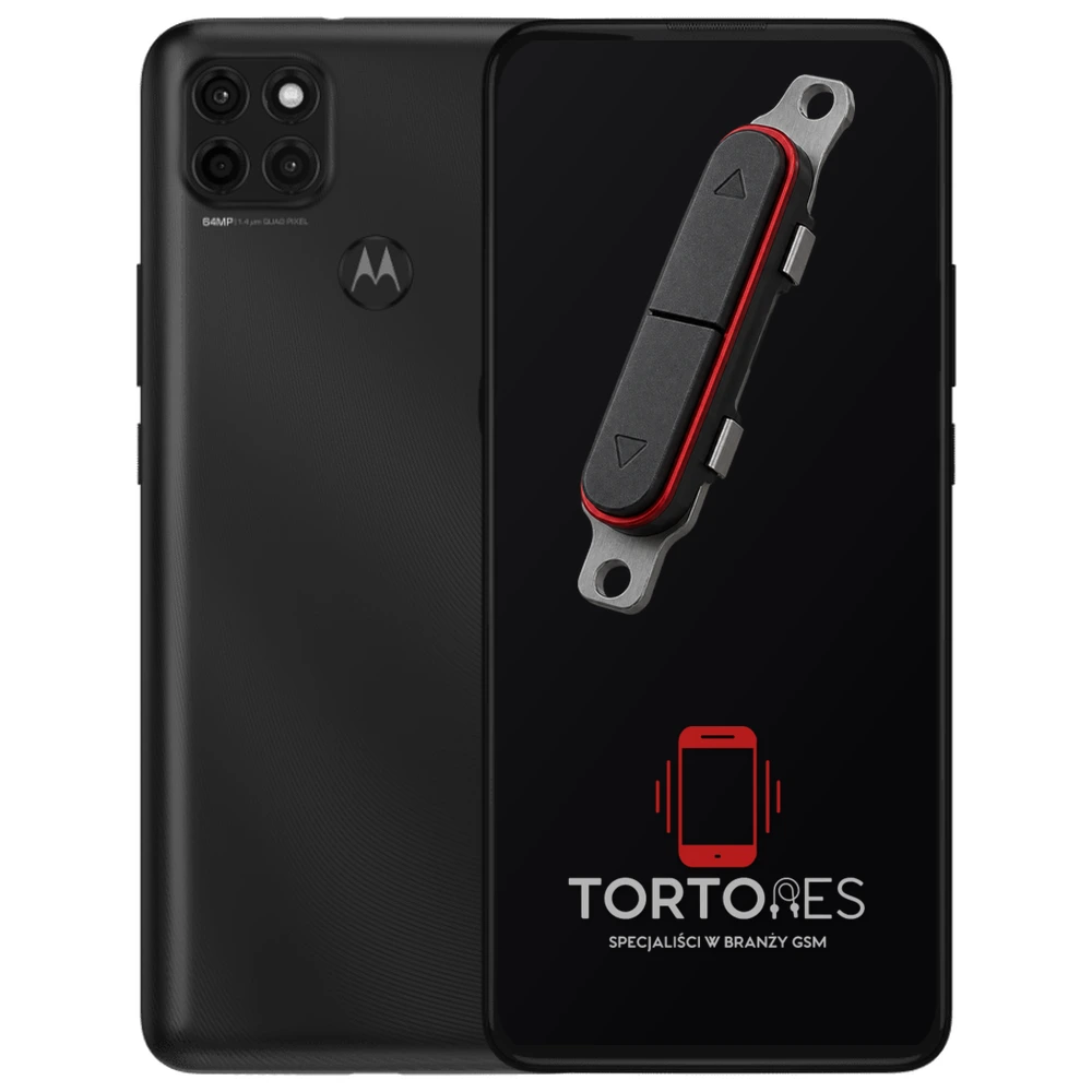 Motorola Moto G9 Power z symbolem przycisków - naprawa przycisków włączania i głośności