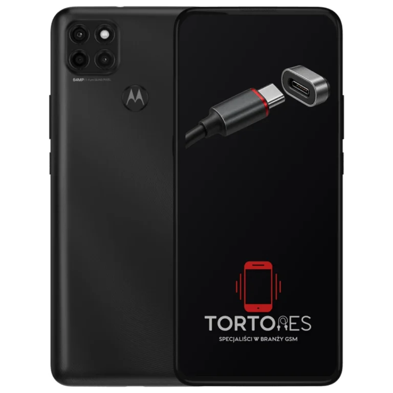 Motorola Moto G9 Power z ilustracją złącza ładowania - naprawa złącza ładowania