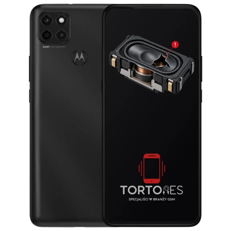 Motorola Moto G9 Power z symbolem głośnika multimedialnego - wymiana głośnika multimedialnego