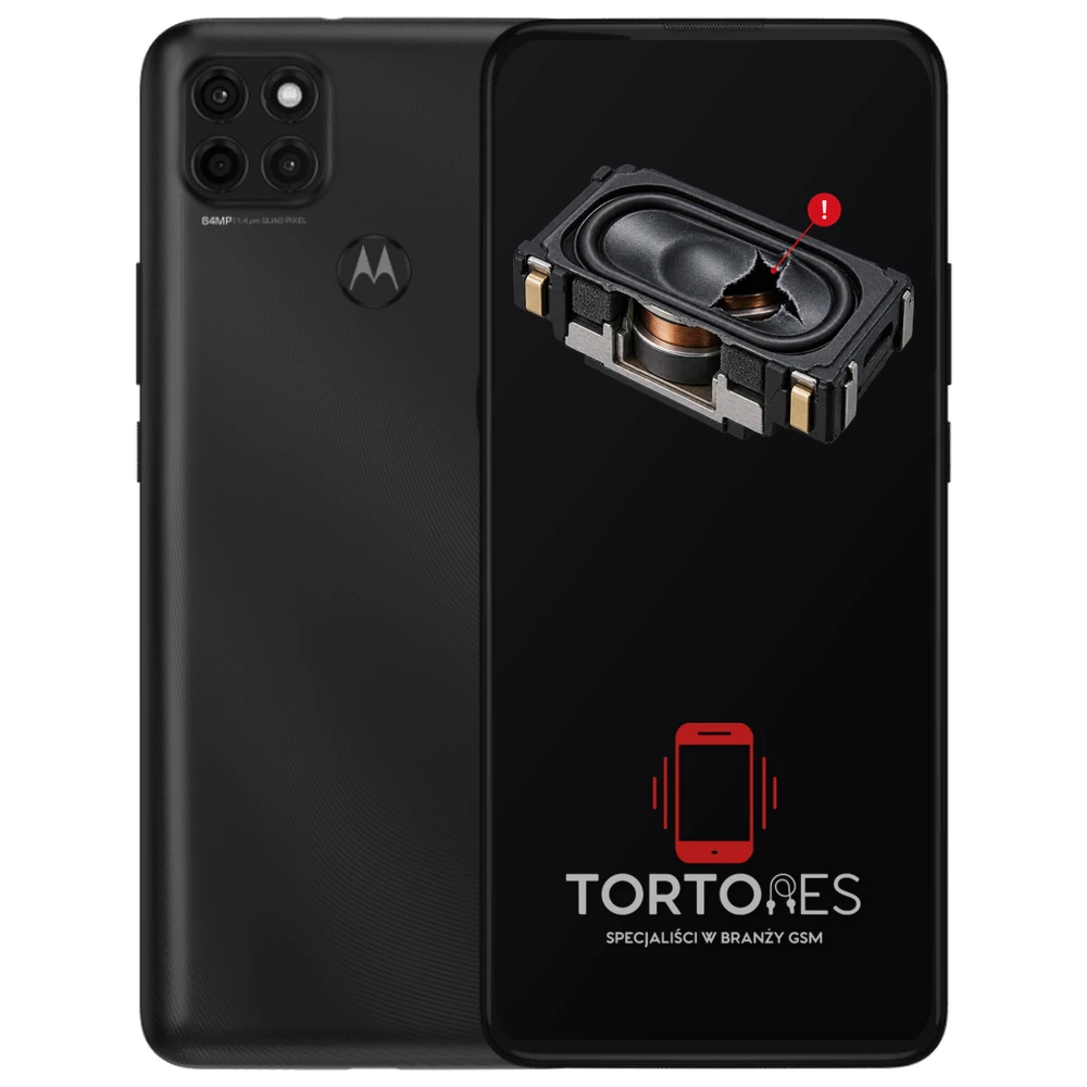 Motorola Moto G9 Power z symbolem głośnika multimedialnego - wymiana głośnika multimedialnego