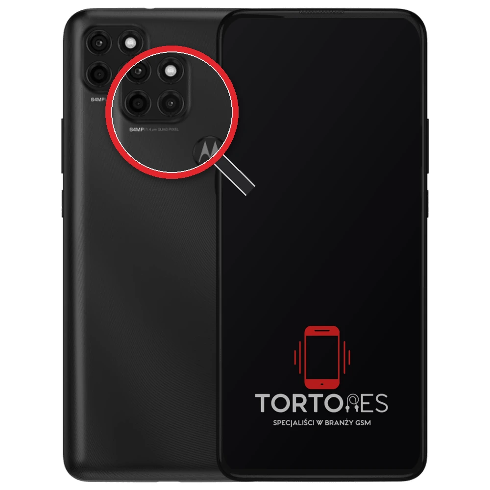 Motorola Moto G9 Power z lupą na tylnych aparatach - wymiana tylnej kamery