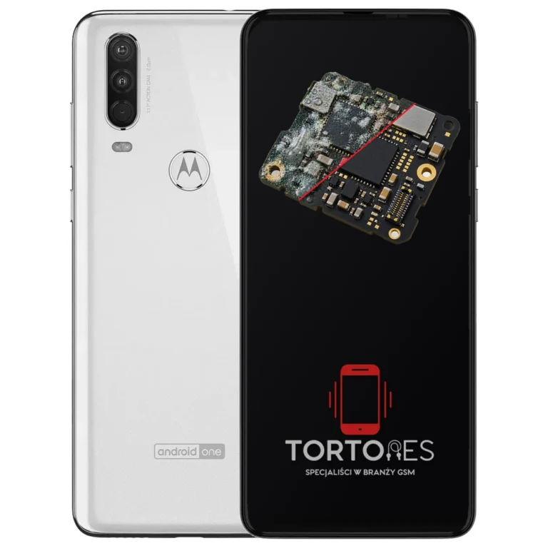 Motorola One Action z ilustracją zalania - czyszczenie po zalaniu