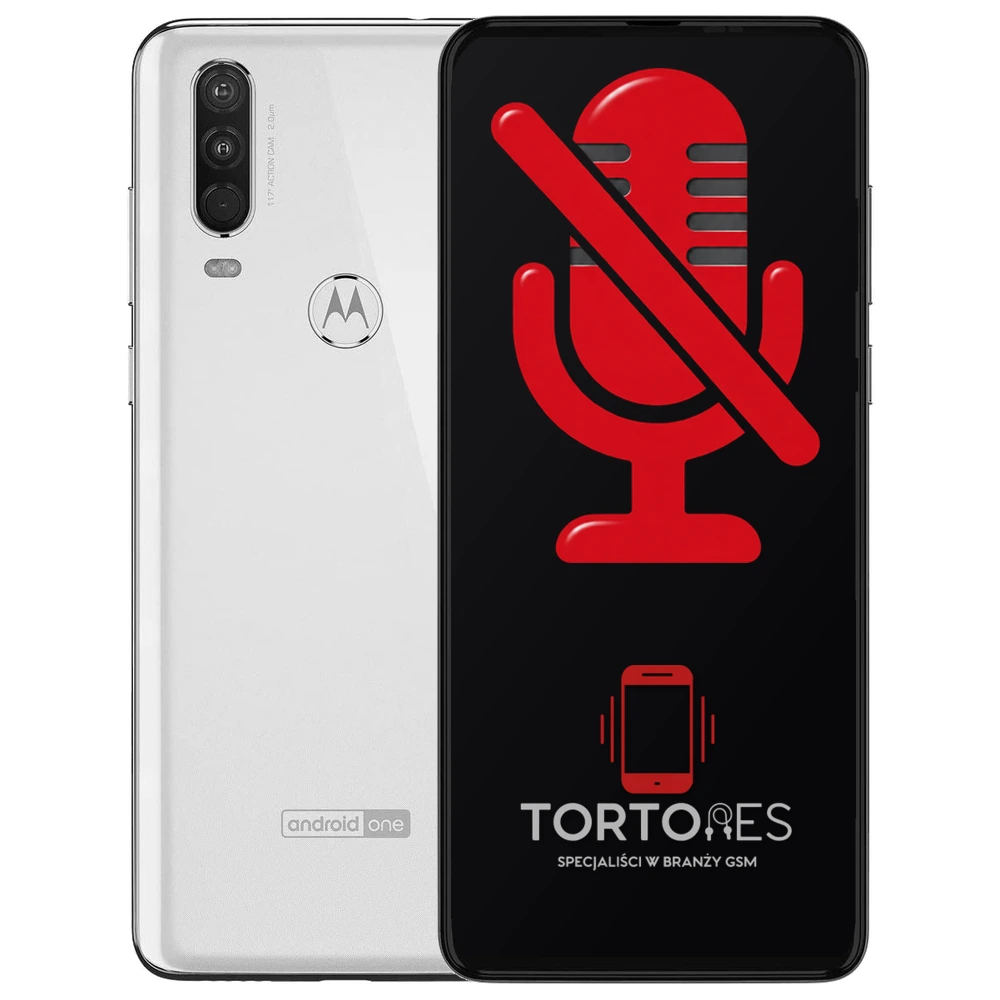 Motorola One Action z symbolem mikrofonu - naprawa mikrofonu