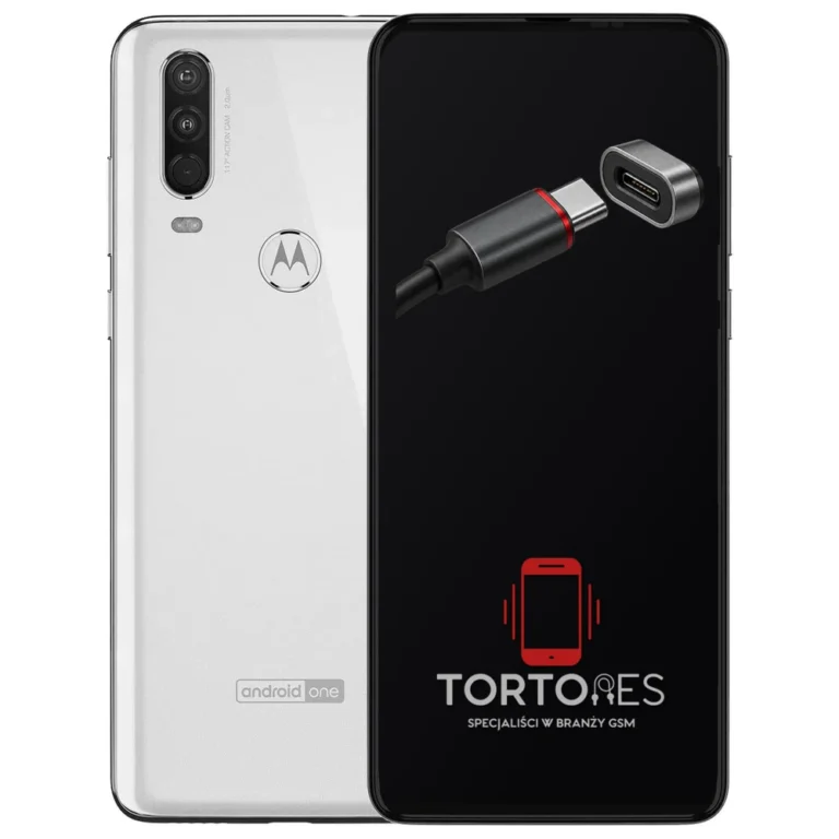 Motorola One Action z ilustracją złącza ładowania - naprawa złącza ładowania