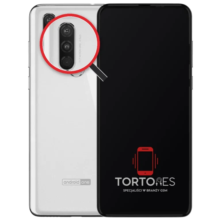 Motorola One Action z lupą na tylnych aparatach - wymiana tylnej kamery