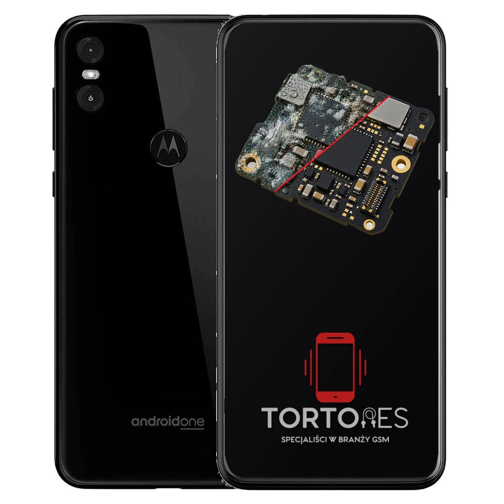 Motorola One z ilustracją zalania - czyszczenie po zalaniu