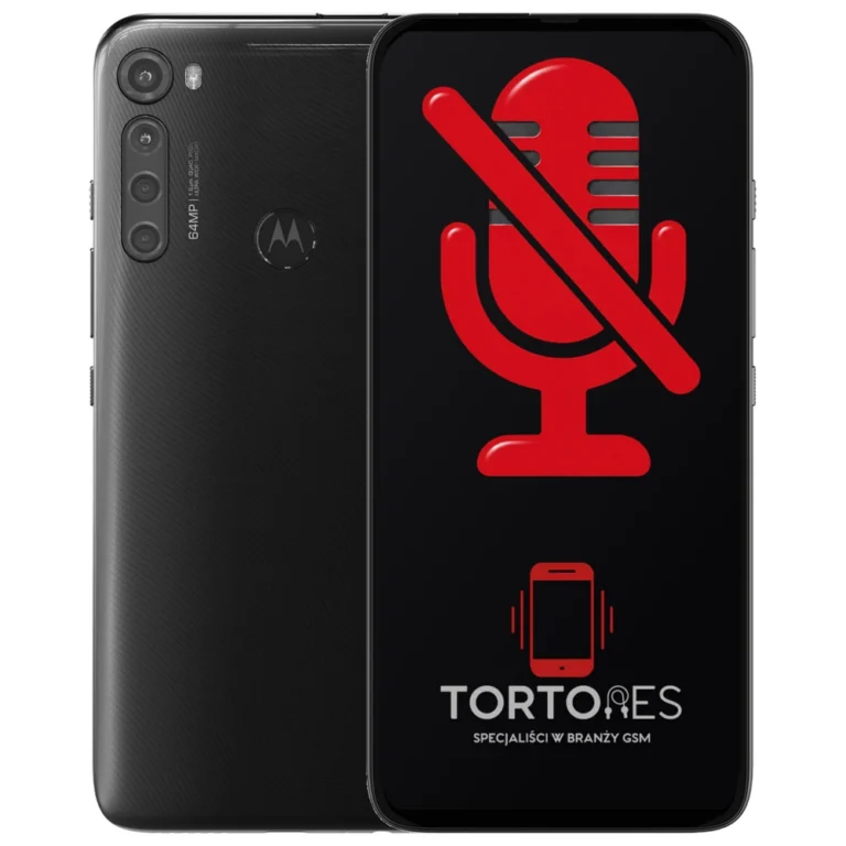 Motorola One Fusion+ z symbolem mikrofonu - naprawa mikrofonu