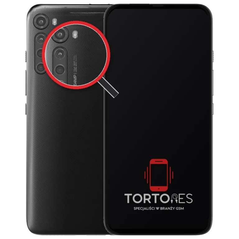 Motorola One Fusion+ z lupą na tylnych aparatach - wymiana tylnej kamery