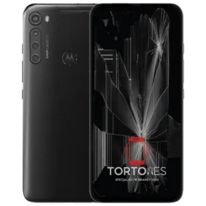 Motorola One Fusion+ z ilustracją pękniętego wyświetlacza - wymiana zbitego wyświetlacza