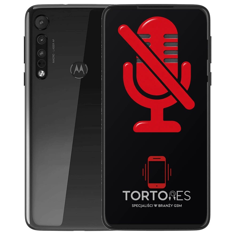 Motorola One Macro z symbolem mikrofonu - naprawa mikrofonu