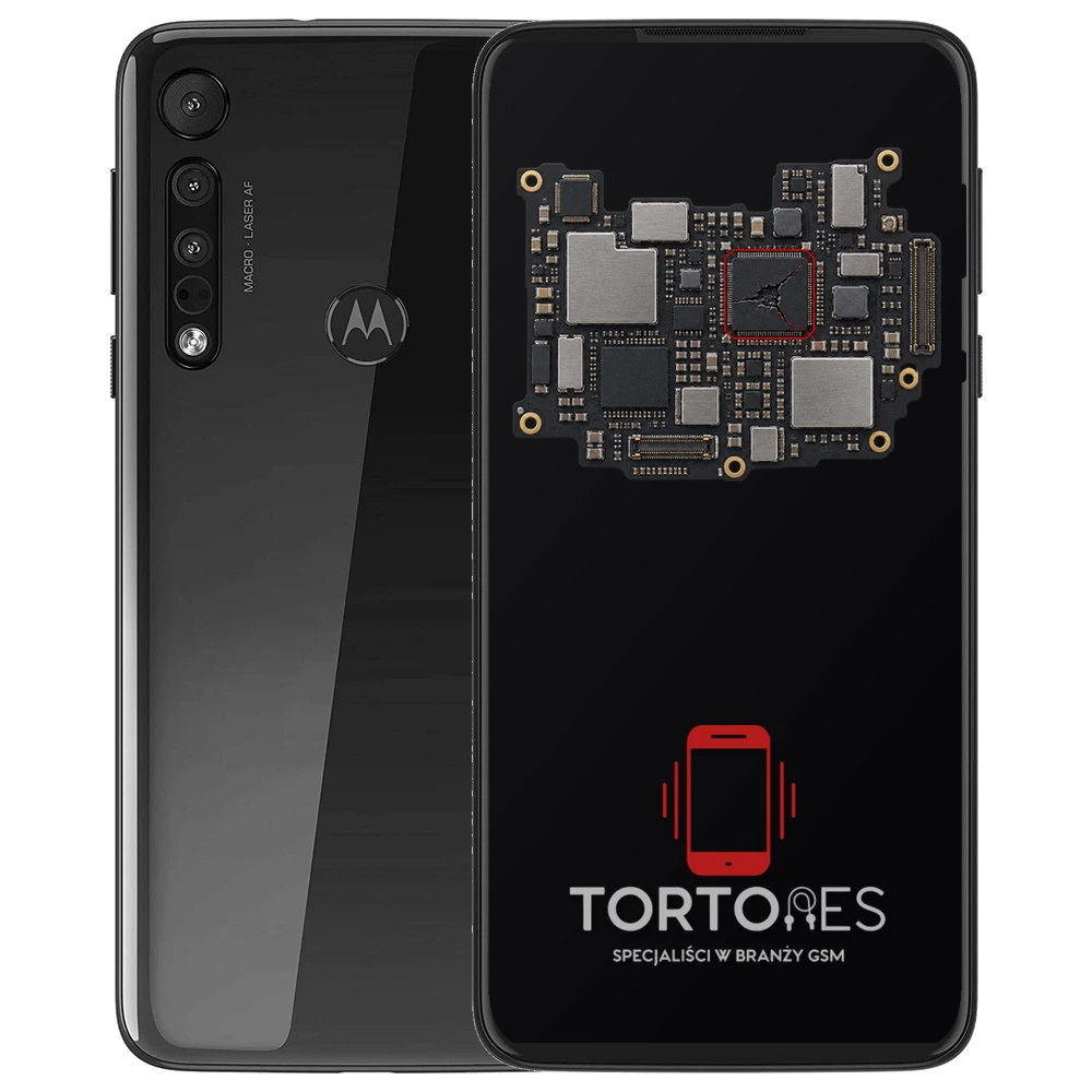 Motorola One Macro z ilustracją płyty głównej - naprawa płyty głównej