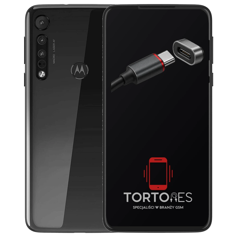 Motorola One Macro z ilustracją złącza ładowania - naprawa złącza ładowania