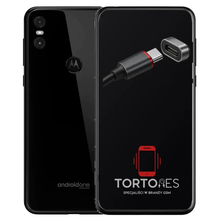Motorola One z ilustracją złącza ładowania - naprawa złącza ładowania