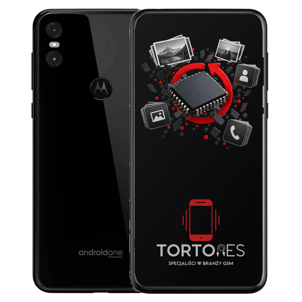 Motorola One z ilustracją odzyskiwania danych - odzyskiwanie danych