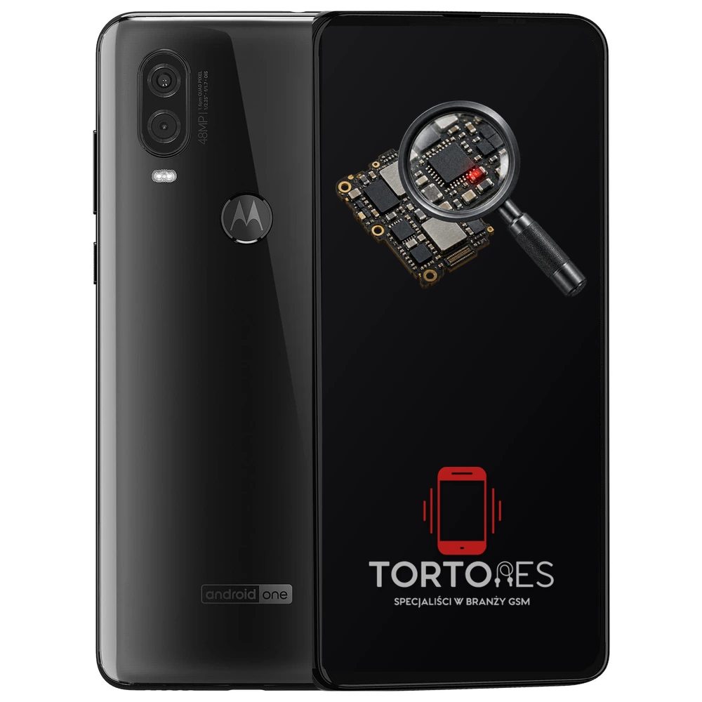 Motorola One Vision z symbolem diagnostyki - diagnoza telefonu
