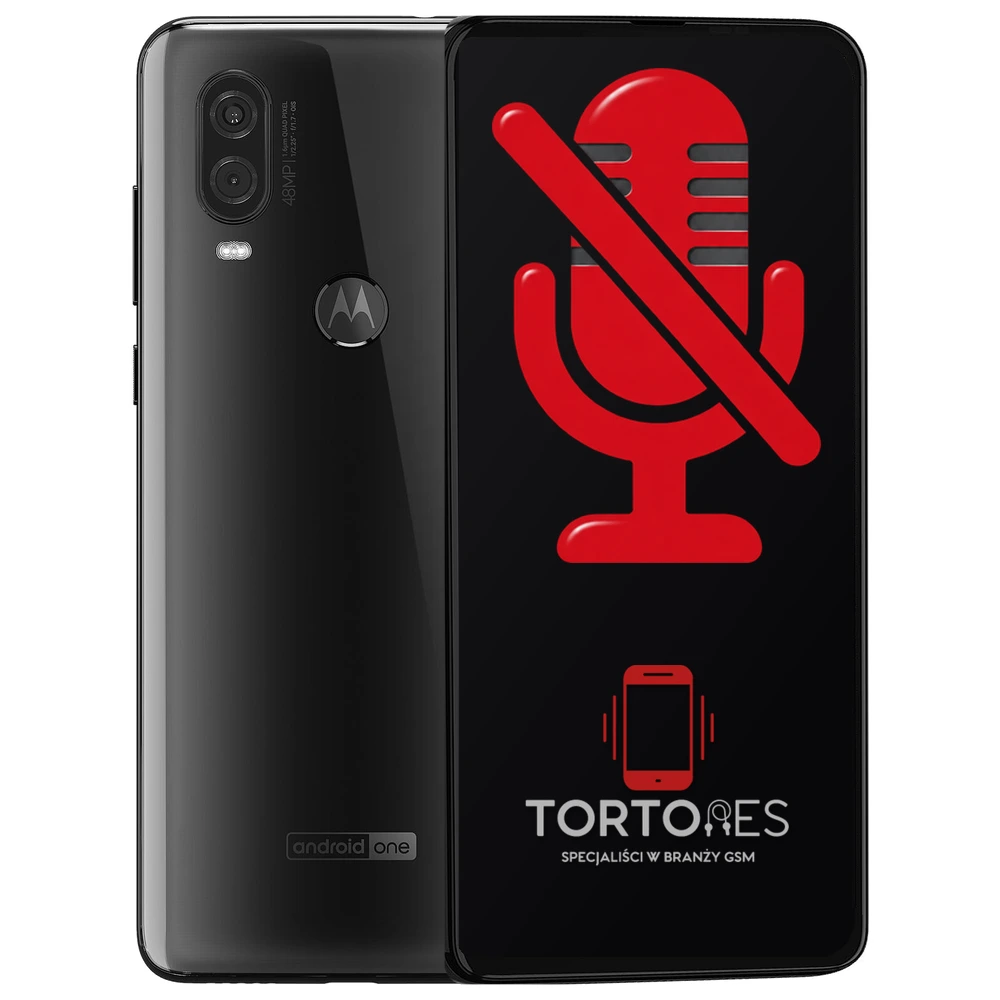 Motorola One Vision z symbolem mikrofonu - naprawa mikrofonu