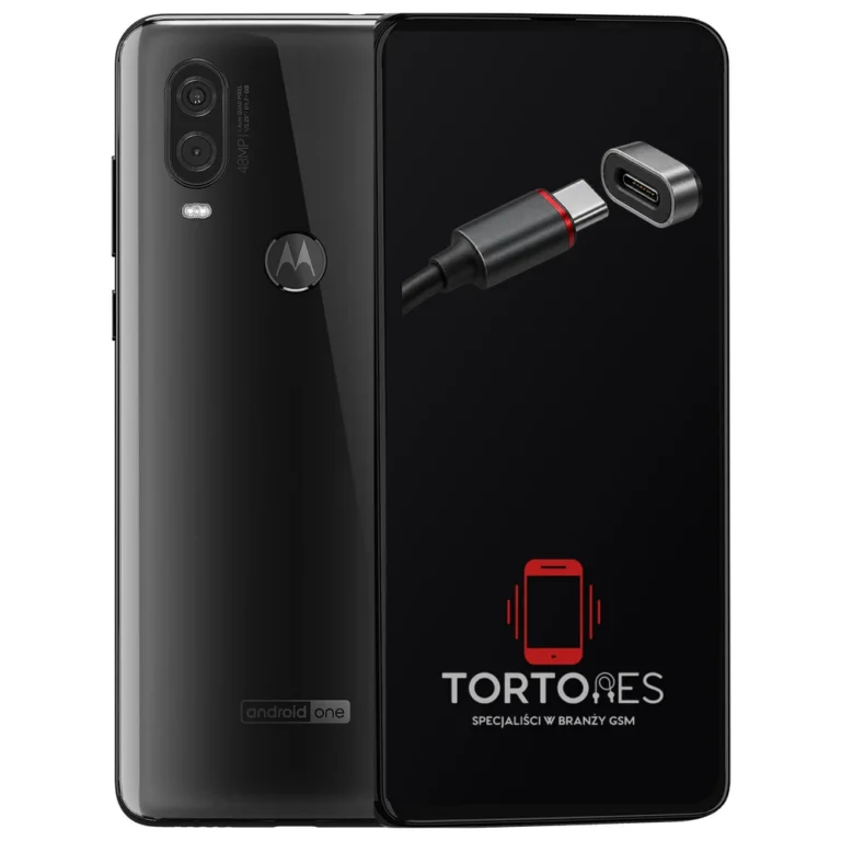 Motorola One Vision z ilustracją złącza ładowania - naprawa złącza ładowania