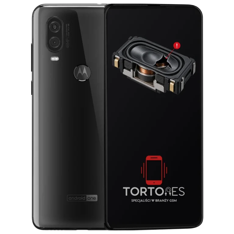Motorola One Vision z symbolem głośnika multimedialnego - wymiana głośnika multimedialnego