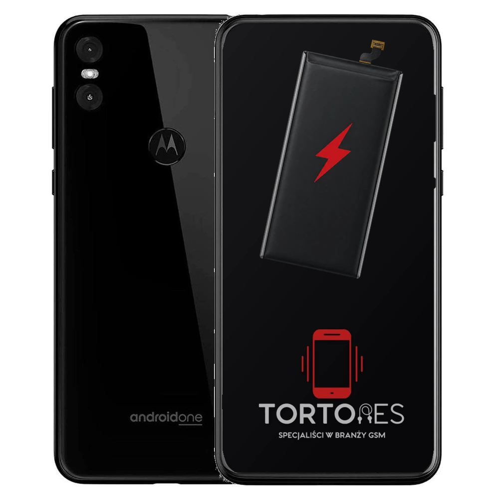 Motorola One z ilustracją baterii - wymiana baterii