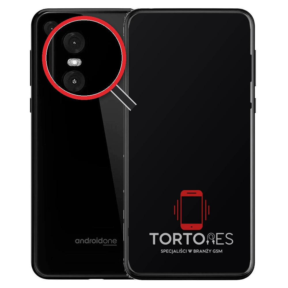 Motorola One z lupą na tylnych aparatach - wymiana tylnej kamery
