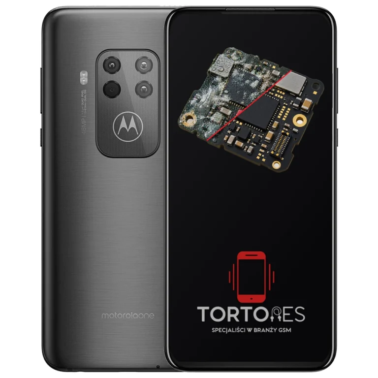 Motorola One Zoom z ilustracją zalania - czyszczenie po zalaniu