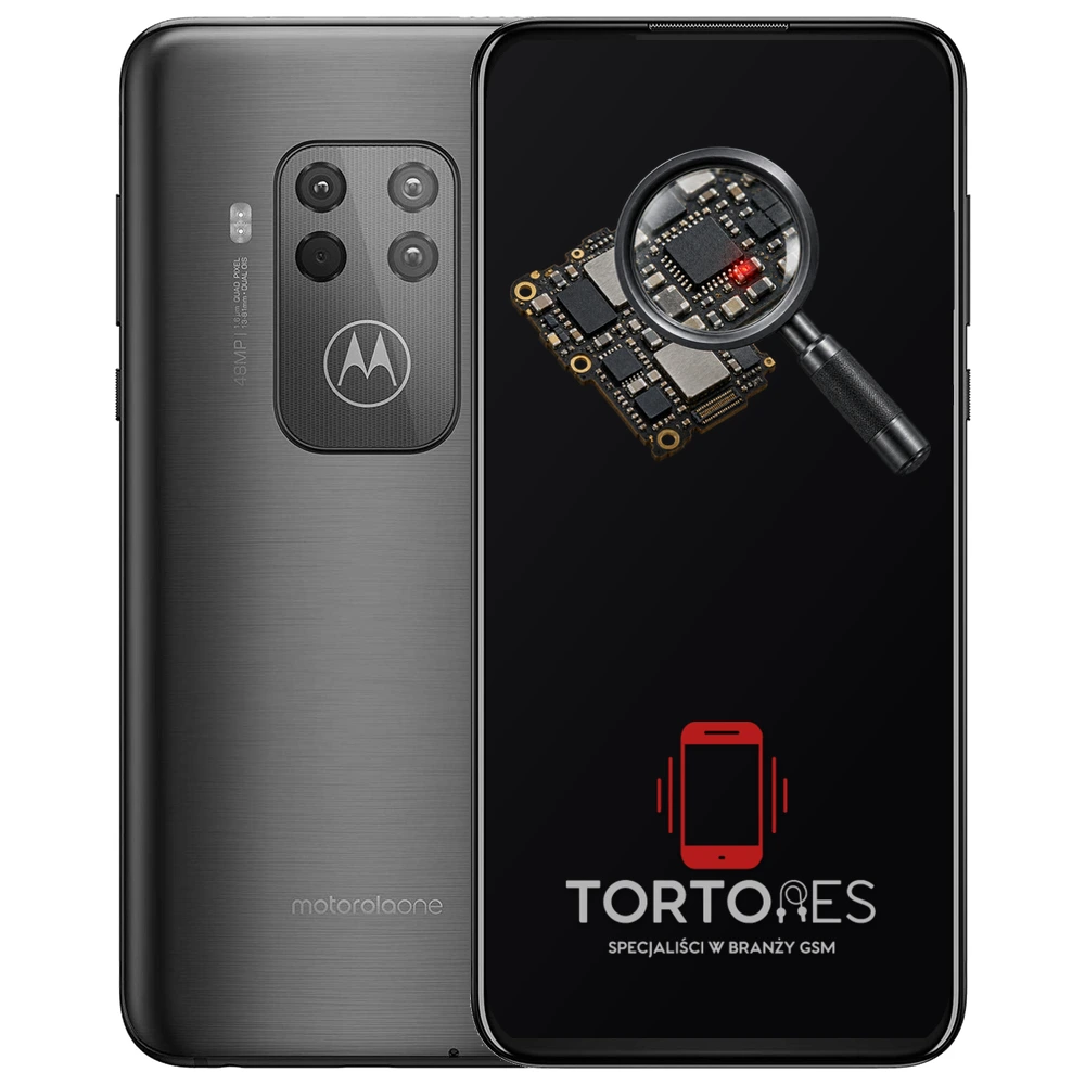 Motorola One Zoom z symbolem diagnostyki - diagnoza telefonu