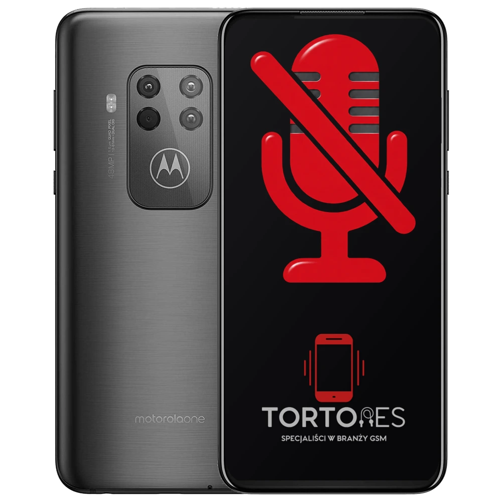 Motorola One Zoom z symbolem mikrofonu - naprawa mikrofonu