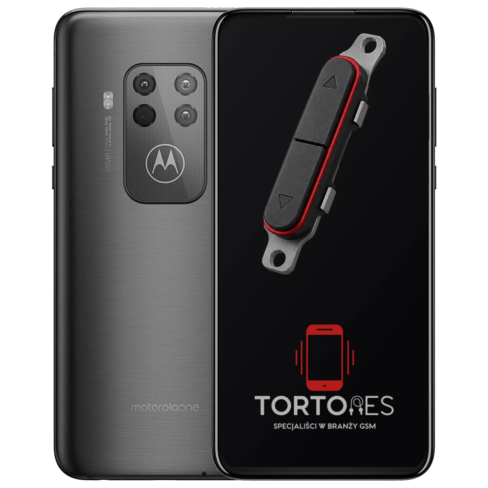 Motorola One Zoom z symbolem przycisków - naprawa przycisków włączania i głośności